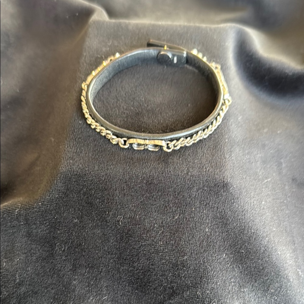 Coach Black and Silver Bracelet